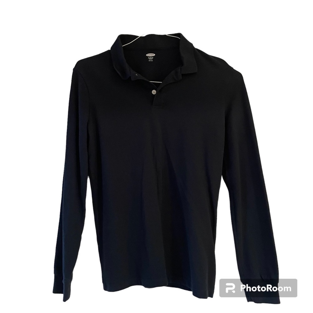 Old Navy Navy Blue casual lightweight collared shirt Kids XL